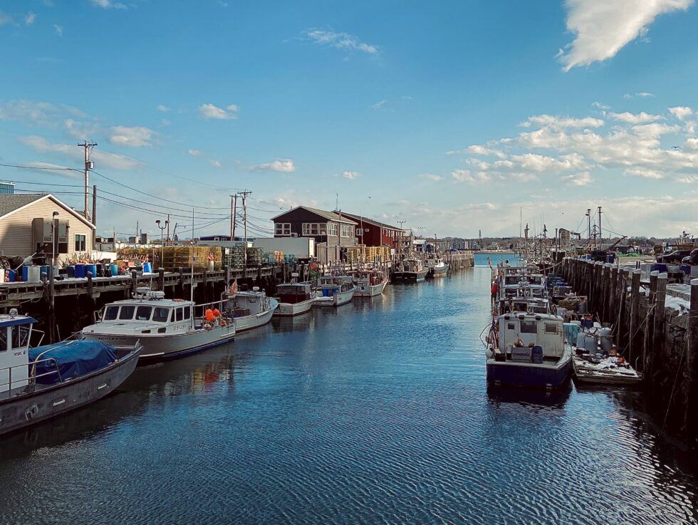 Scenic harbor view in Portland, Maine near luxurious boutique hotel for unforgettable stay.